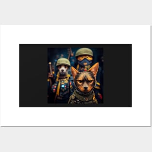 Cat army Posters and Art
